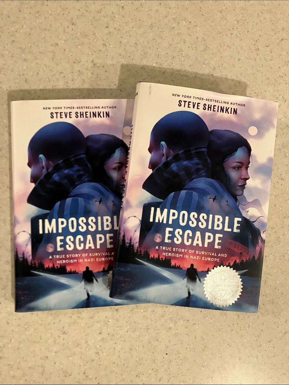 2 Book Set! Impossible Escape by Steve Sheinkin BOOK CLUB ADULTS OR TEENS